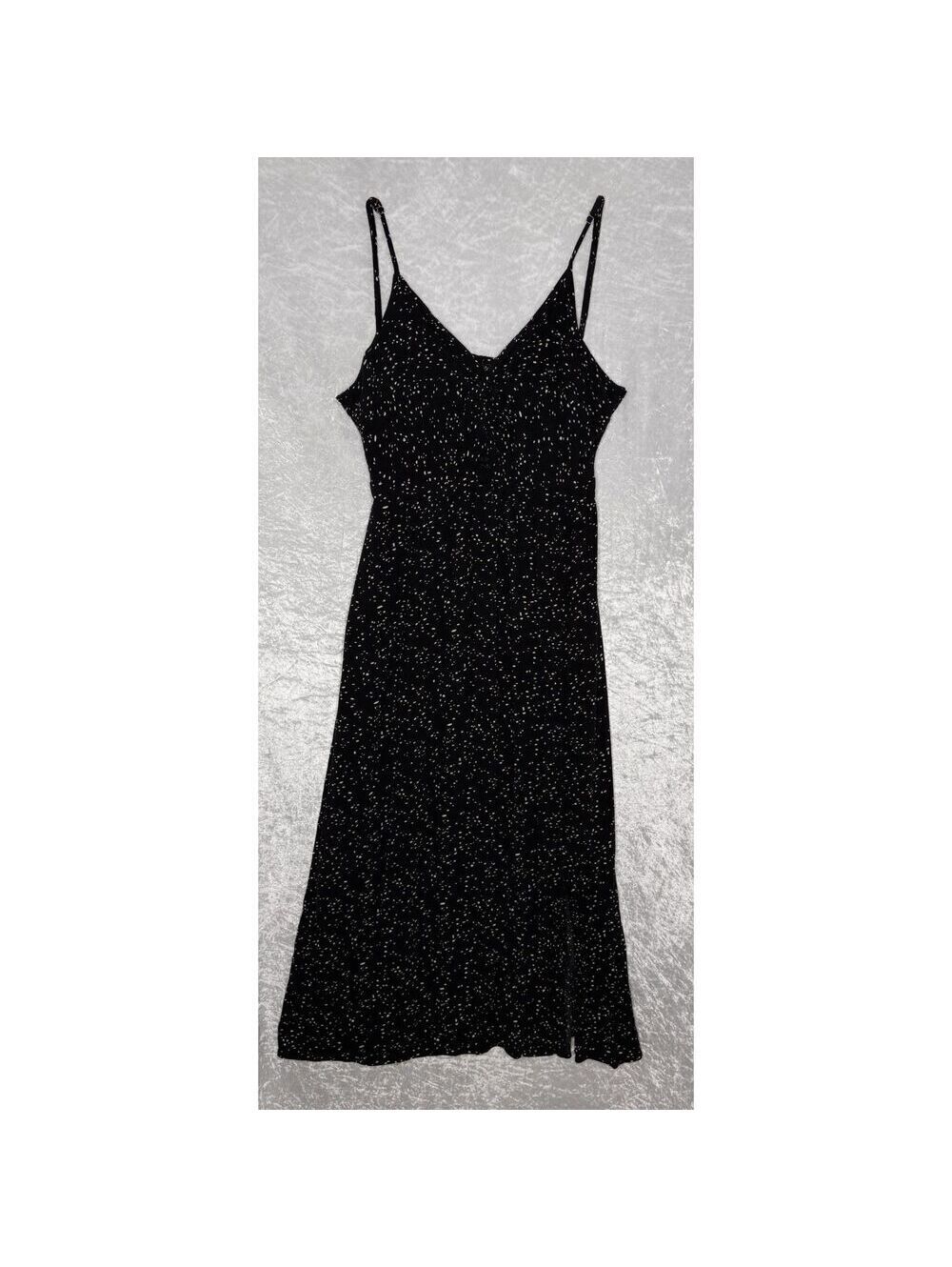 Black & White Spaghetti Strap Summer Dress with Triangle Cutout Size Large